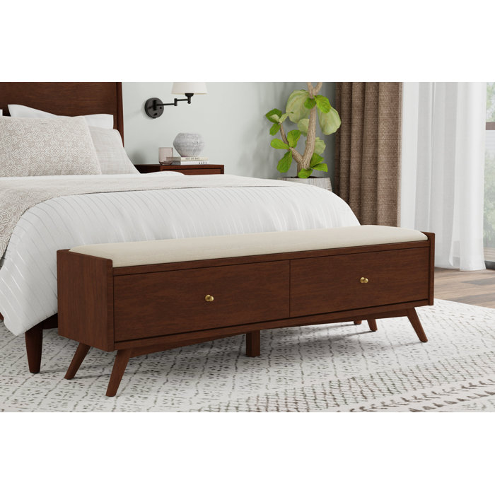 Williams Upholstered Wood Drawer Storage Bench & Reviews AllModern